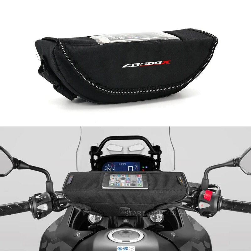 Bolsa de almacenamiento impermeable para manillar de motocicleta, bolsa de herramientas de viaje para Honda CB500X, CB500F, CB125F, CB 500 X F