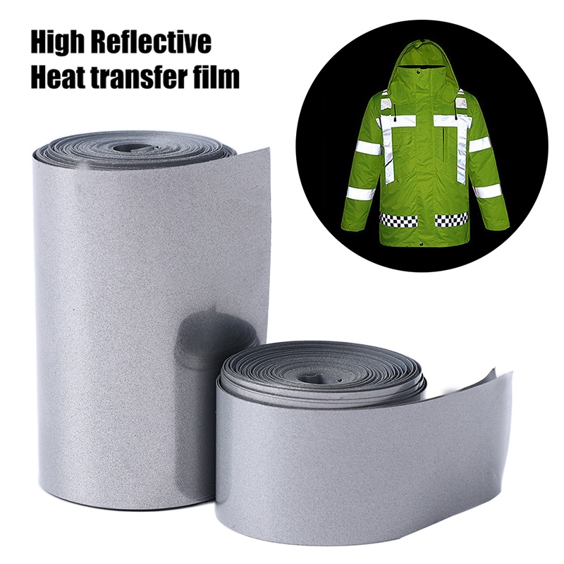5M Warmteoverdracht Reflecterende Tape 2-5Cm Warmteoverdracht Strip Sticker Voor Diy Kleding Tas Schoenen Ijzer op Veiligheid Kleding Levert