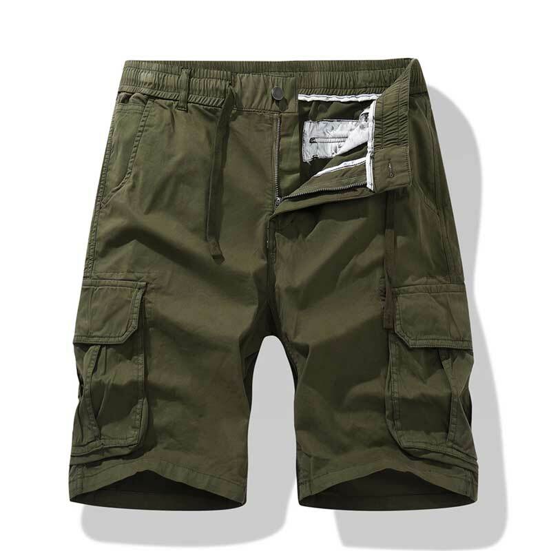 Summer Cargo Pant Men Fashion Casual Loose Short Men Pure Cotton Multi Pock Cargo Pant Men Hot Selling Classic Cargo Short Male
