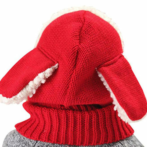 เด็กหมวก Pom Pom หมวกเด็ก Beanies หมวกเด็กฤดูหนาวที่อบอุ่น Hooded หมวกผ้าพันคอเด็กวัยหัดเดิน