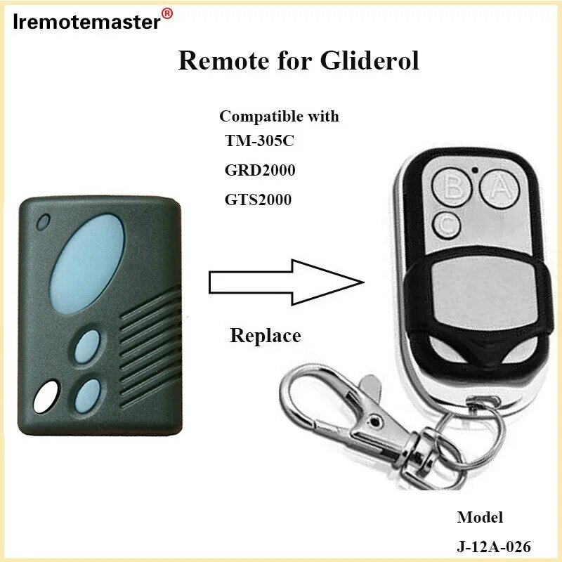 Remote Control pintu gerbang garasi TM305C Gliderol TM305C baru kompatibel dengan GRD2000 GTS2000 315MHZ