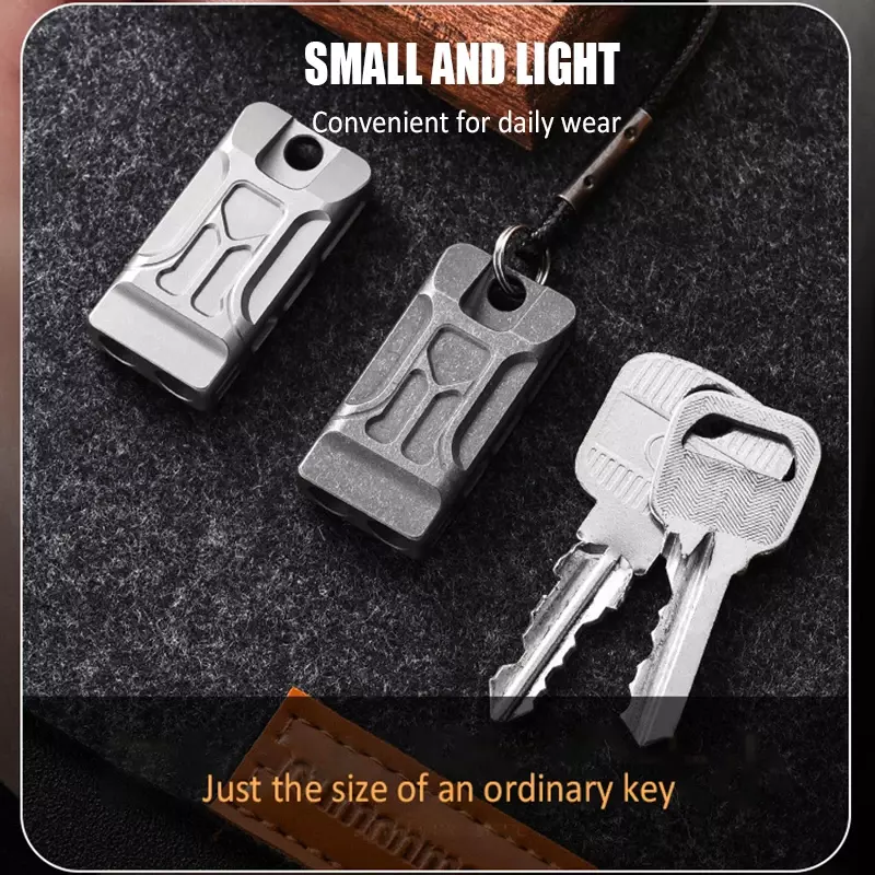 Outdoor Titanium Alloy Whistle Strong High Decibel Emergency Survival Whistle Camping Hiking Defense Siren Referee Dog Training