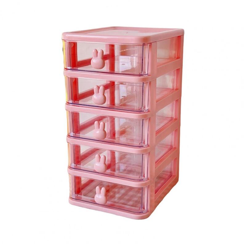 Transparente Desktop Papelaria Storage Box, gaveta de plástico, Desk Organizer, jóias Case, Maquiagem Container, cosméticos Rack, Home Supply