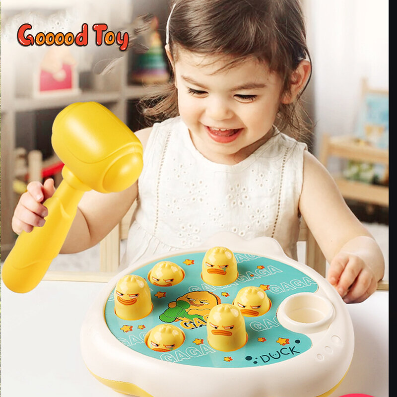 Kawaii Baby Toy Mini Whack A Mole Game Baby Early Educational Toy 12 13 24 Months Toddler Children's Puzzle Toys for Boys Girls