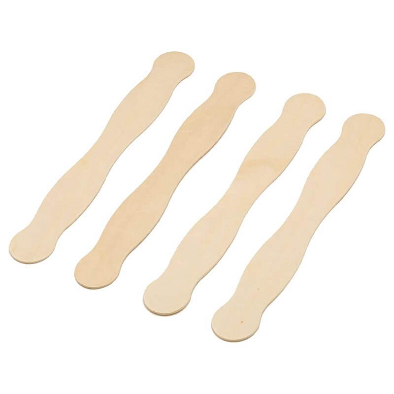 8Inch Fan Handles Or Wooden Spatula Or Paint Mixing Pack 100 Craft Popsicle Sticks Ice Cream Stick For DIY Crafting Supplies Kit