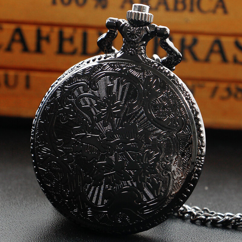 ساعة جيب كوارتز للرجال والنساء ، سلسلة دلاية ستيامبونك ، مجوهرات فوب