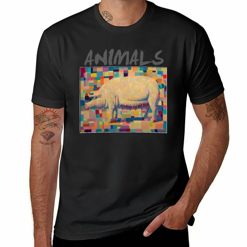 ANIMAIS-Camiseta de SUÍNOS Masculina, Roupas Estéticas, Tamanhos Grandes, Fãs Esportivos, Roupas de Secagem Rápida