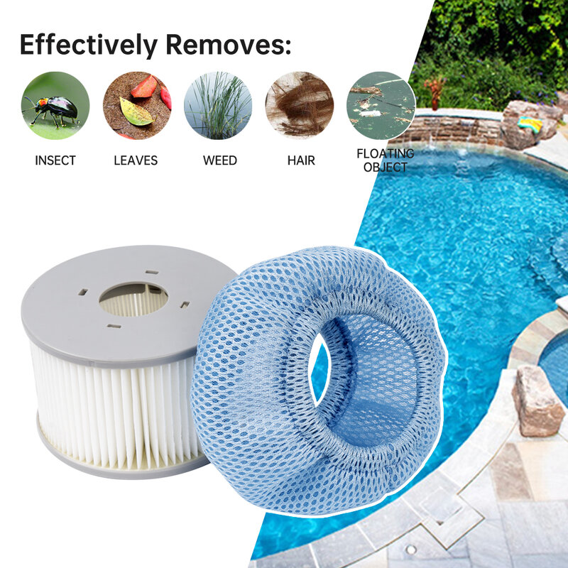 Filter for Miweba MSpa Whirlpool Replacement Filter/Filter Holder for Inflatable Pools - Delight - Premium - Elite - Concept