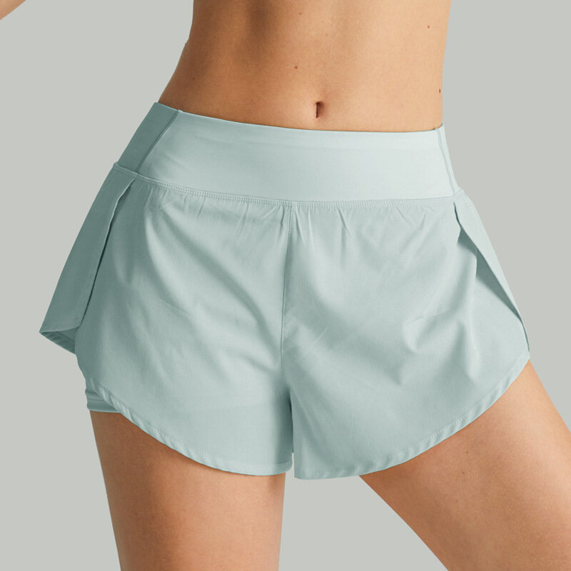 กางเกงขาสั้นสำหรับผู้หญิงกางเกงกีฬาขาสั้นสำหรับกางเกงวิ่งกางเกงโยคะออกกำลังกายฟิตเนสยิมฤดูร้อน