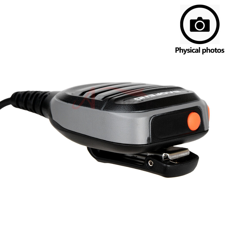 Ombro à prova dwaterproof água alto-falante microfone para walkie talkie tyt TH-UV8000D MD-380 baofeng UV-5R UV-S9 UV-13 pro UV-16