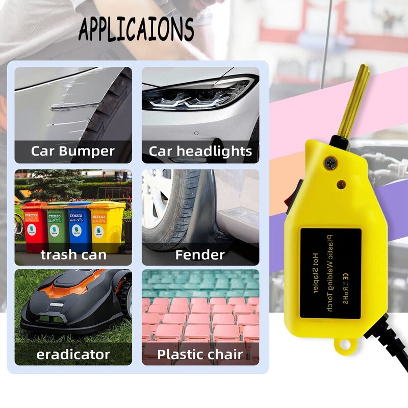 100W Plastic Welder Hot Stapler Machine Bumper Soldering Iron Staples Bumper Repair Car Tools Kit