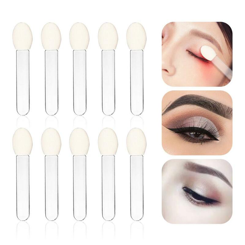 1/2/3 buah Makeup grosir kuas Eye Shadow dua ujung kuas Eyeliner alat aplikator spons alat kosmetik kuas Eyeshadow
