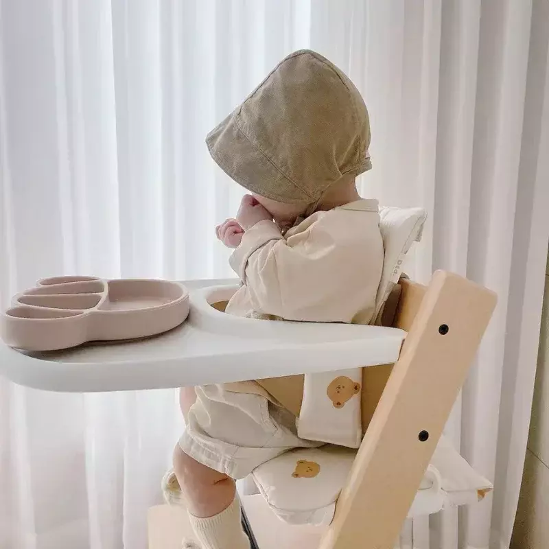 Cojín suave lavable para trona de bebé, alfombrilla de forro para asiento de cena, respaldo para silla alta Stokk Trip Trap