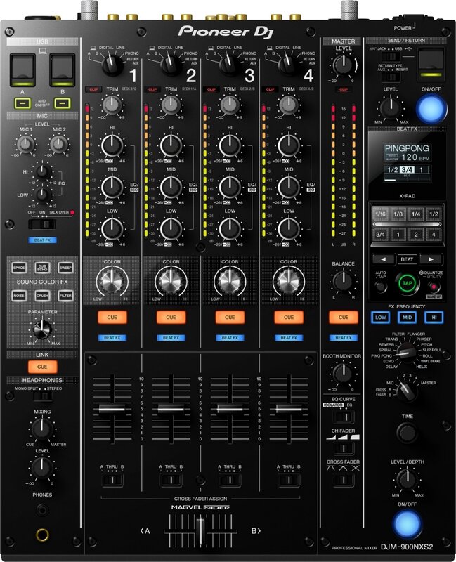 Pioniers 2x CDJ-2000NXS2 + DJM-900NXS2 Professionele Audio Dj Controller Audio Console Mixer