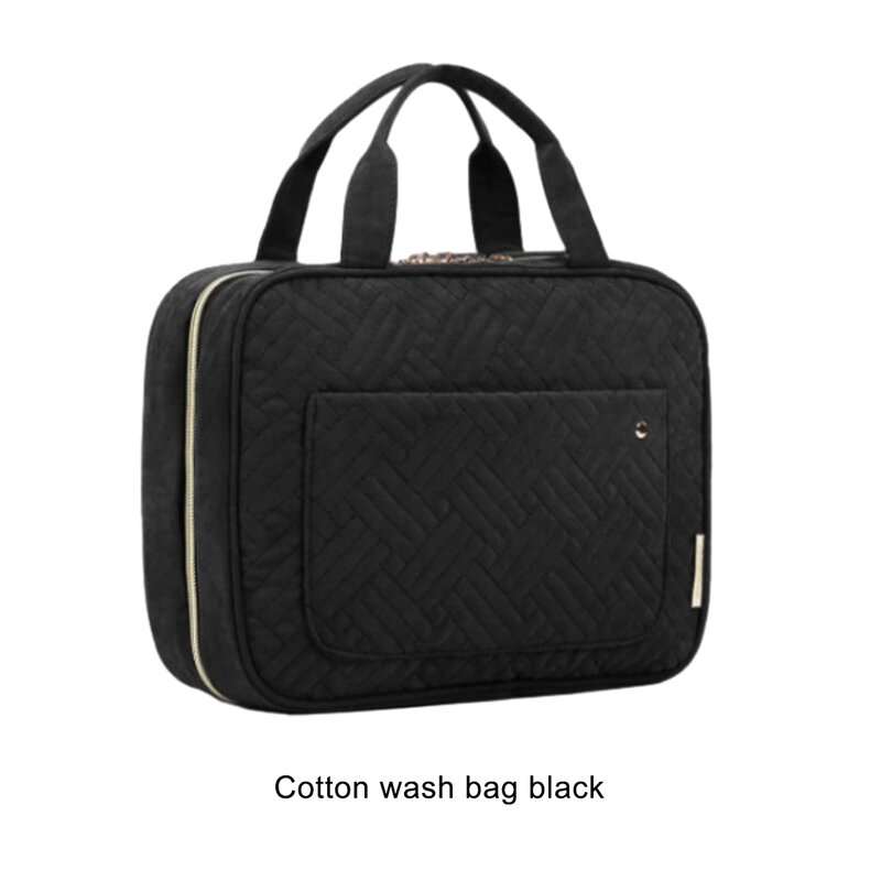 حقيبة رفيق السفر مع توفير مساحة ، حقيبة غسل سوداء ، تخزين آمن ، تكييف عالي