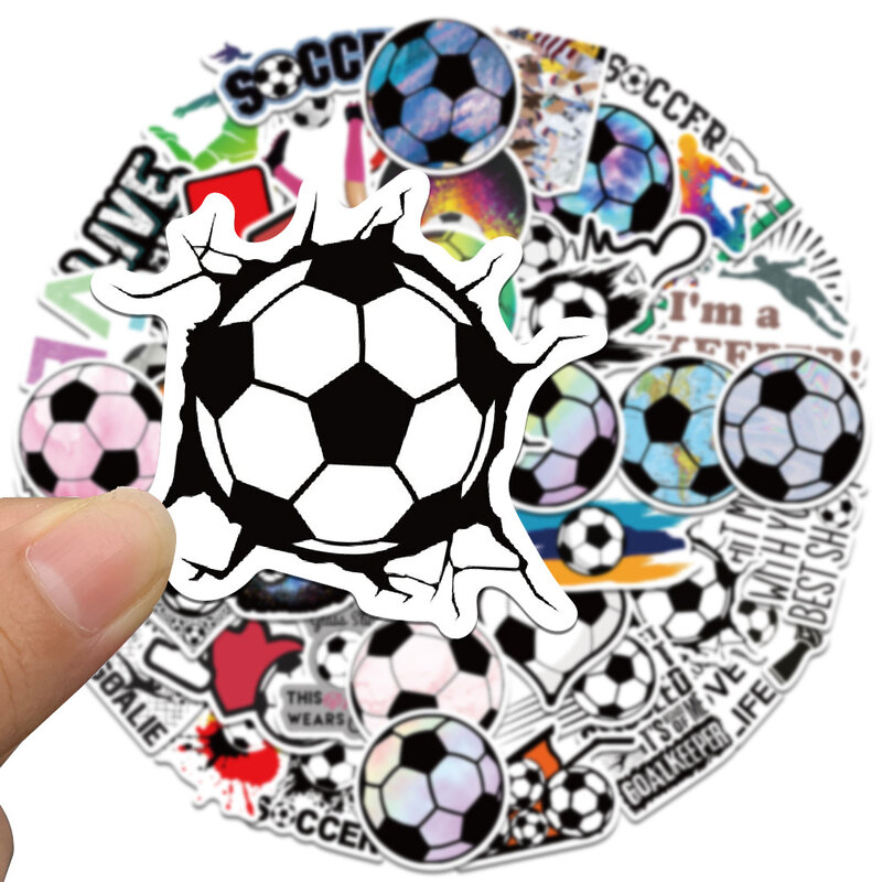 10/30/50Pcs Cartoon Basketball Graffiti Stickers Suitcases Laptops Mobile Phone Water Cup Football Fans Decorative Stickers
