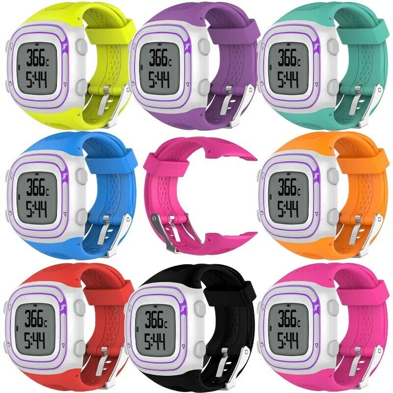 25cm 22cm Silicone Male Female Band For Garmin Forerunner 10 15 GPS Sports Watch Wristband Protective Cover Case Bracelet Strap