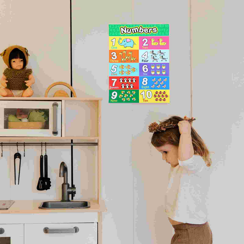 Poster belajar rumah tangga mainan bayi gantung alfabet bahasa Inggris Gambar edukasi Prasekolah