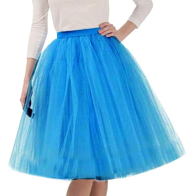 Женская плиссированная юбка, пятислойная фатиновая юбка для подружки невесты, 2024
