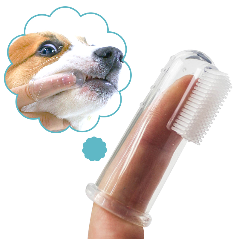 Супер искусственная щетка для собак, плохой запах, клетчатый инструмент для ухода за зубами, чистящий силикагель для собак и кошек, товары для домашних животных
