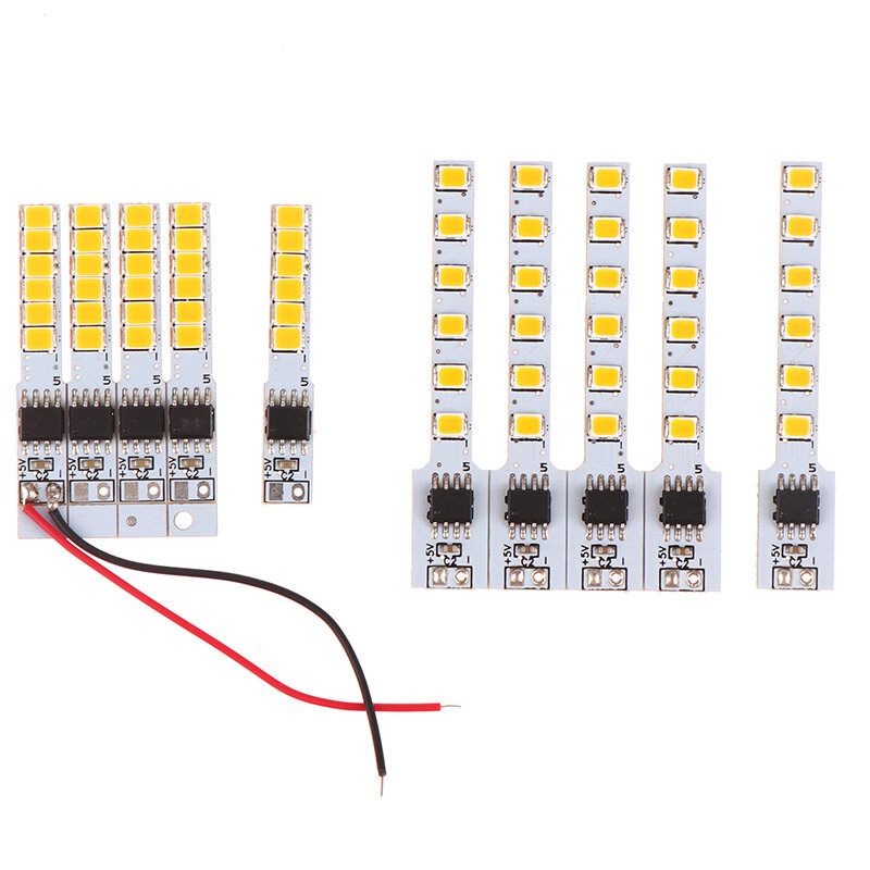 5Pcs long service life LED Flame Candle Diode Light Lamp Board Imitation Candle Flame PCB Decoration Light Bulb Accessories