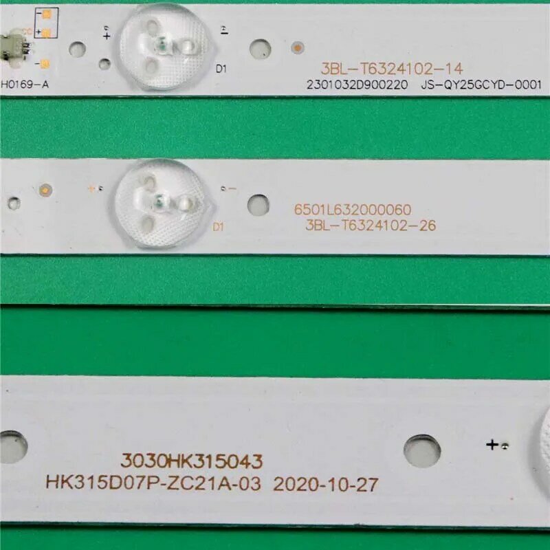 Bandes de rétroéclairage de LED pour le SUStore Une barre de STV-LC32T900WL STV-LC32170F STV-LC32440WL HK315D07P/M-ZC14A-03 bandes de kits pour Irbis T32Q44HDL