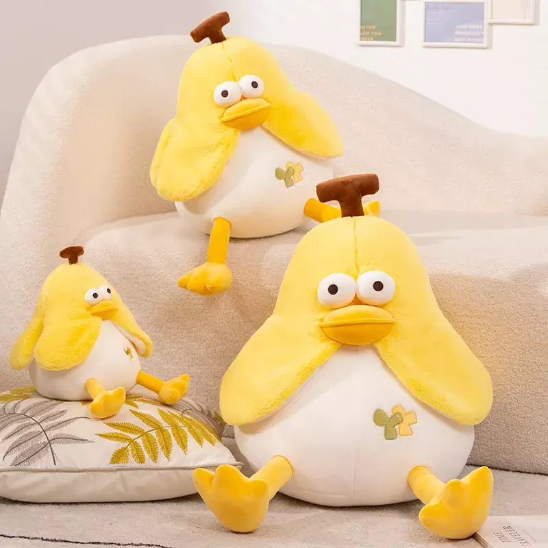 23/35/45cm Soft Cartoon Big Eye Banana  Duck Plush Toys Stuffed Fruit Cushion Pillow Creative Girls Valentine's Gift  Toy Doll