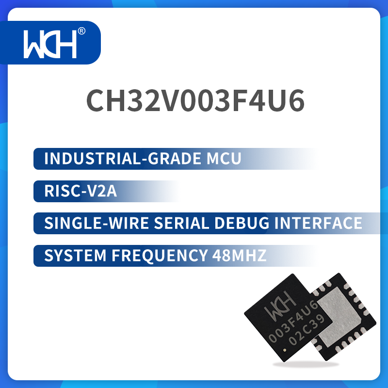 50 قطعة/الوحدة CH32V003 الصناعية الصف MCU ، RISC-V2A ، سلك واحد تسلسلي التصحيح واجهة ، تردد النظام 48MHz