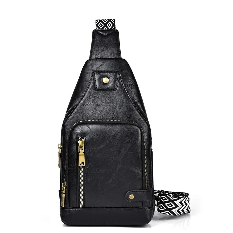 2024 New Couples Chest Bags Unisex Multifunctional Travel Crossbody Bag Vintage Shoulder Bag Large Capacity Handbag Backpack