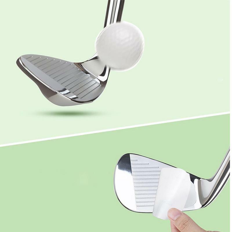 Golf Impact Tape 5 fogli Golf Strike Tape adesivi da Golf etichette a impatto utile aiuto per l'allenamento nastro da Golf per il viso da Golf per migliorare