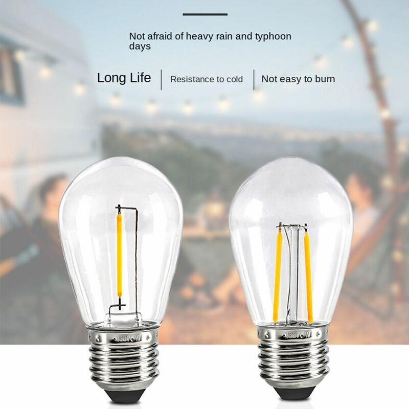 مصابيح إضاءة ليد خيوط اديسون ، مصباح قديم ، أضواء فنية ، مصابيح قابلة للإضاءة ، مصابيح طاقة ، 6 وات ، E27 ، S14