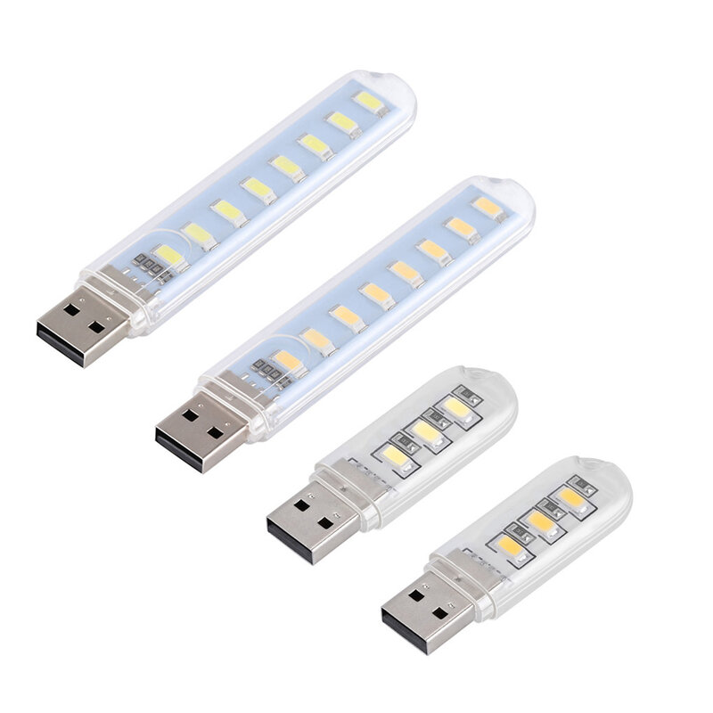 หลอดไฟ LED ขนาดเล็ก5V สำหรับแล็ปท็อป SMD 5630 5730 8ดวงไฟอ่านหนังสือไฟกลางคืนไฟ USB ไฟ LED USB USB