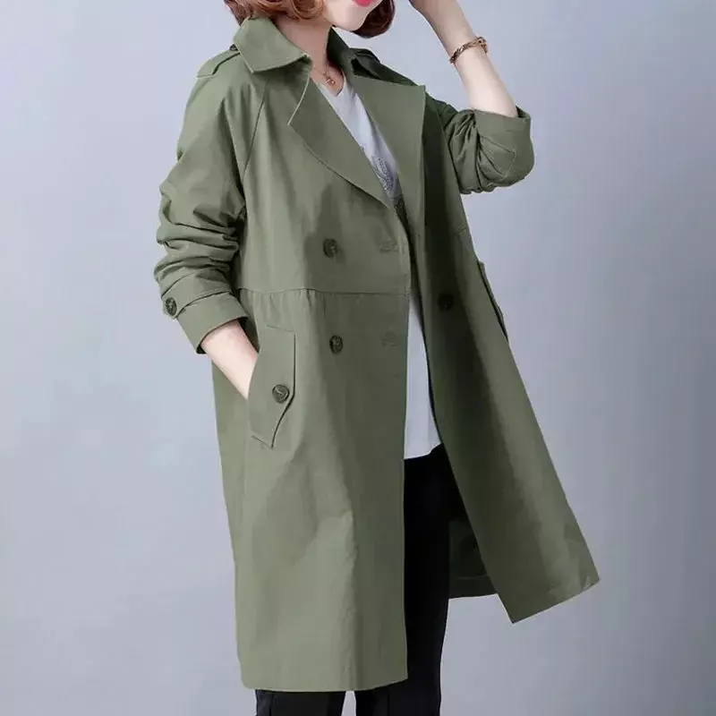 Best-S 49USD 2024 nowa wiosenna kurtka damska płaszcz z długim rękawem luźny, w stylu Basic płaszcz wiatrówka z kapturem damski luźne kurtki