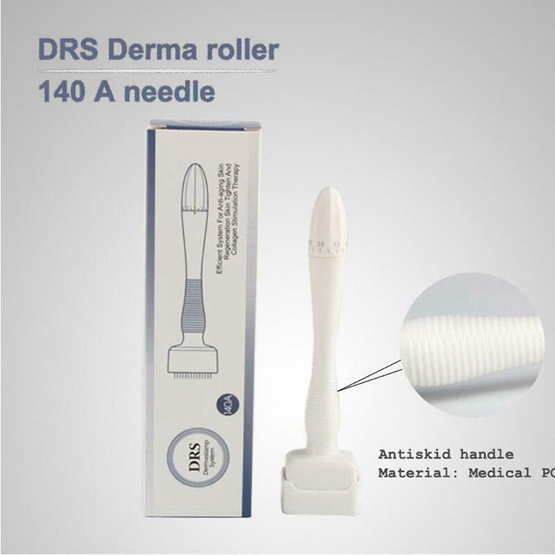 Derma Stamp Microneedling Face Massager Adjustable Needle Length Skincare Beard Growth Scalp Hair Re-Growth Acne Scar