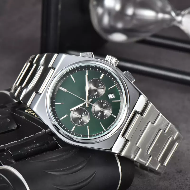 남성용 럭셔리 손목 시계, 다기능 쿼츠 자동 날짜 크로노그래프, 데일리 방수 탑 AAA 시계, 인기 오리지널 브랜드