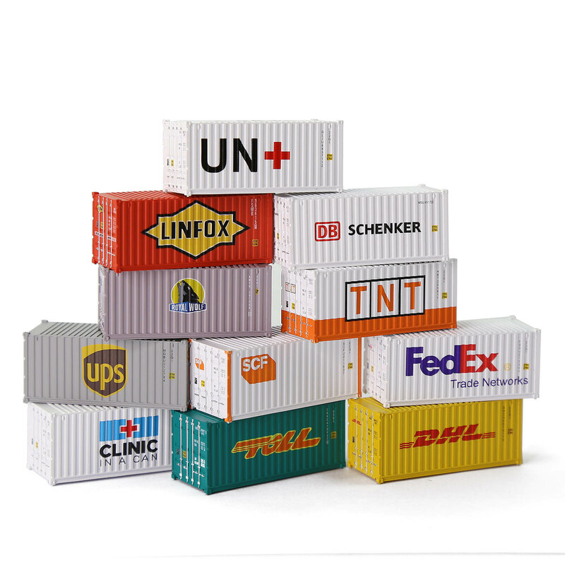 Evemodel-caja de carga con imanes C15007, contenedor de 20 pies, a escala 1/160, 20'