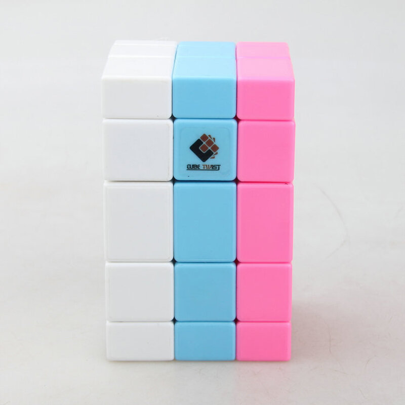Cubo Magico Cuboid blu e rosa 335 Cubo Magico Cubo di velocità professionale Puzzle giocattoli Antistress per ragazzo giocattolo educativo per bambini