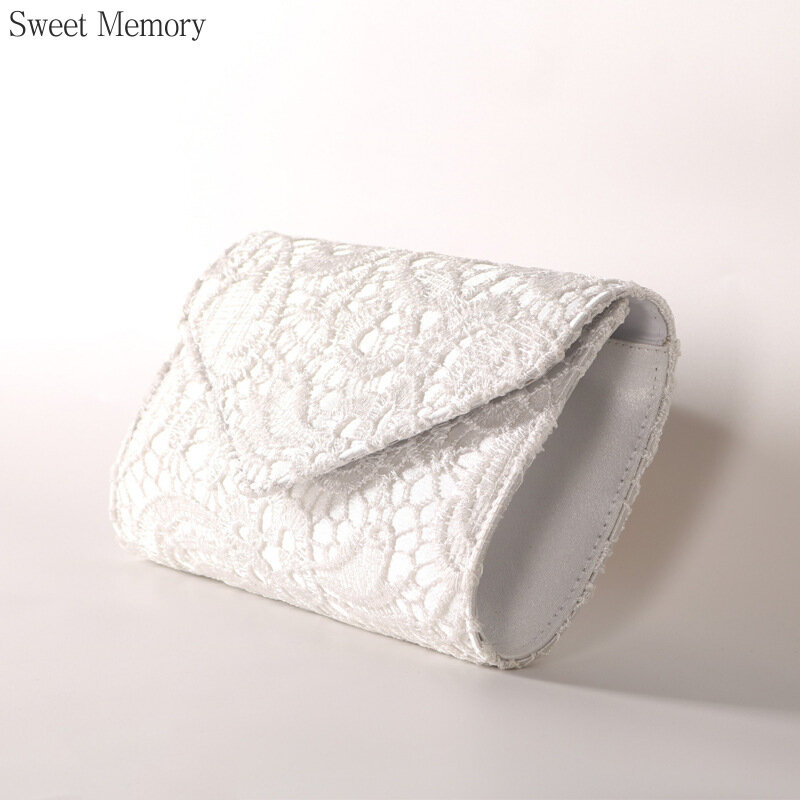 Sweet Memory-Bolso de plataforma para banquete para mujer, cartera de mano a la moda, color azul, blanco, rosa, blanco y champán, OR27