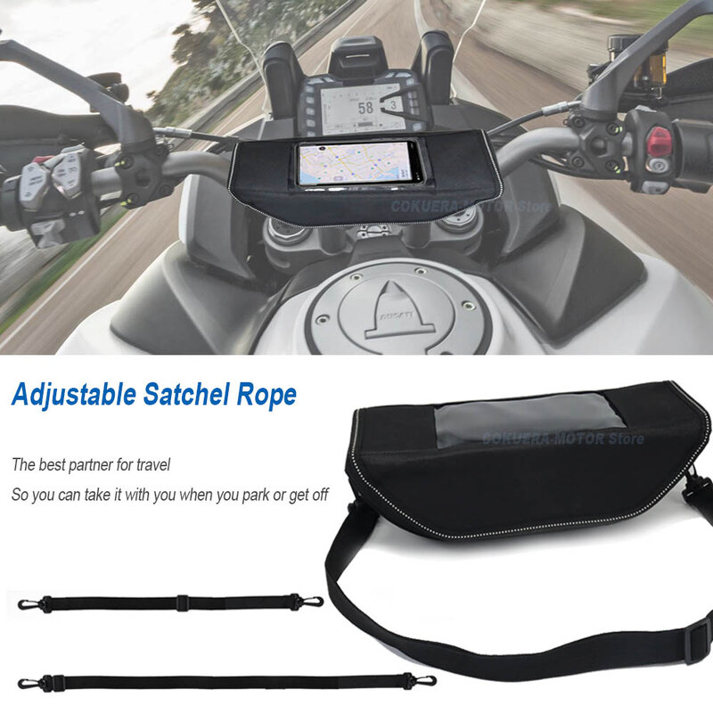 For Ducati Scrambler 1100 Full Throttle Icon  Motorcycle Waterproof And Dustproof Handlebar Storage Bag