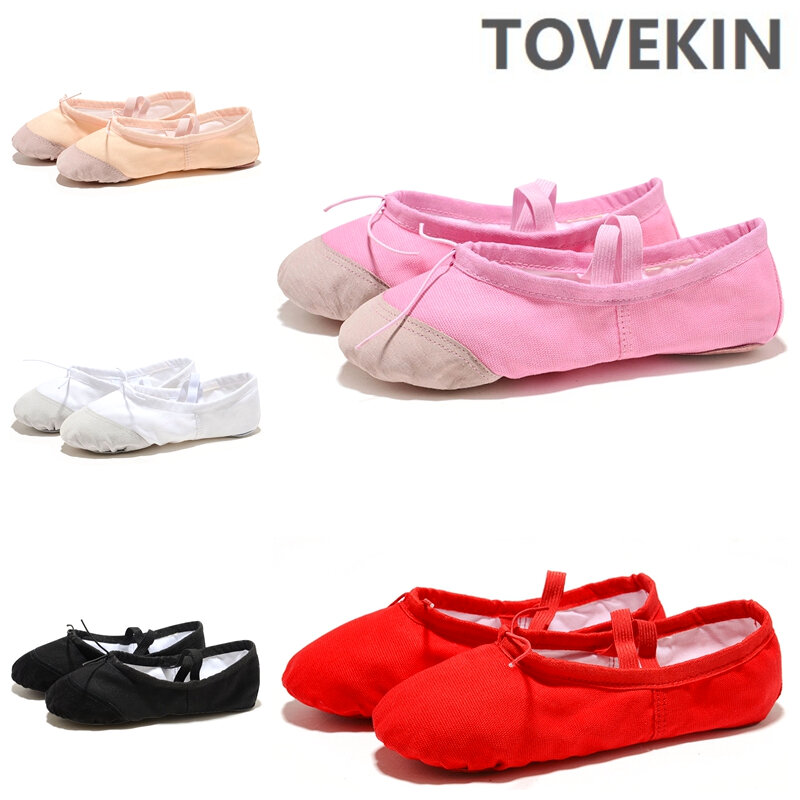 Zapatos de punta para niñas y niños, zapatillas de baile, bailarinas de alta calidad, zapatos de ejercicio de Ballet para niños