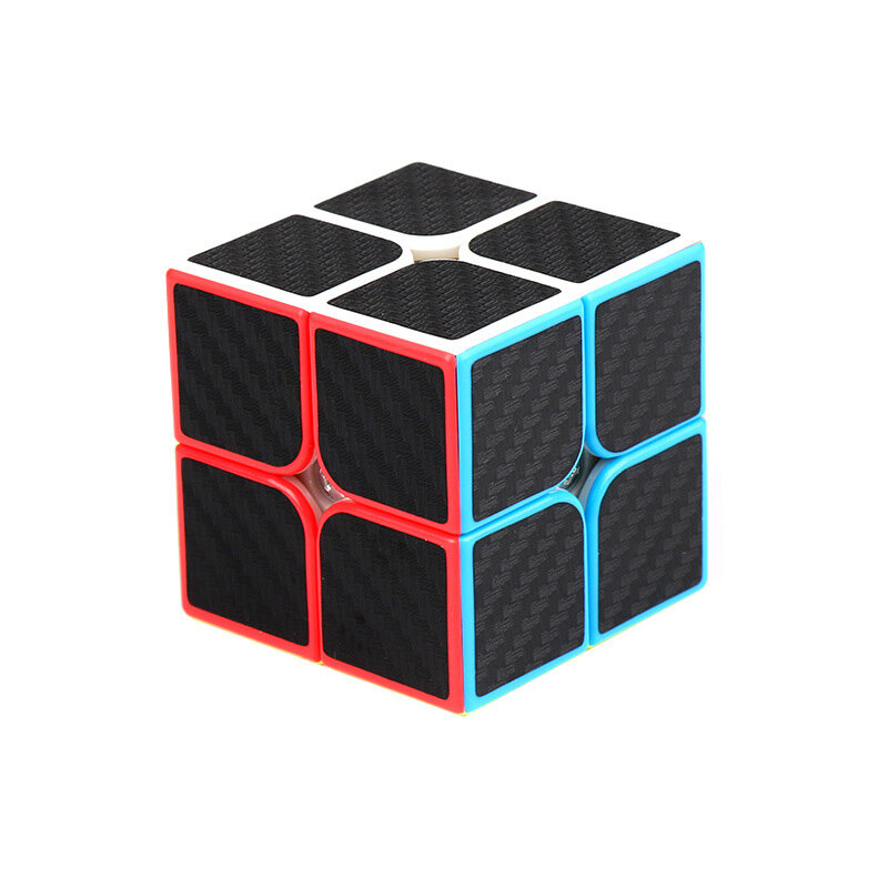 3X3X3 En 2*2 Carbon Sticker Magic Cube Puzzel 3X3 Speed Cubo magico Vierkante Puzzel Geschenken Educatief Speelgoed Voor Kinderen