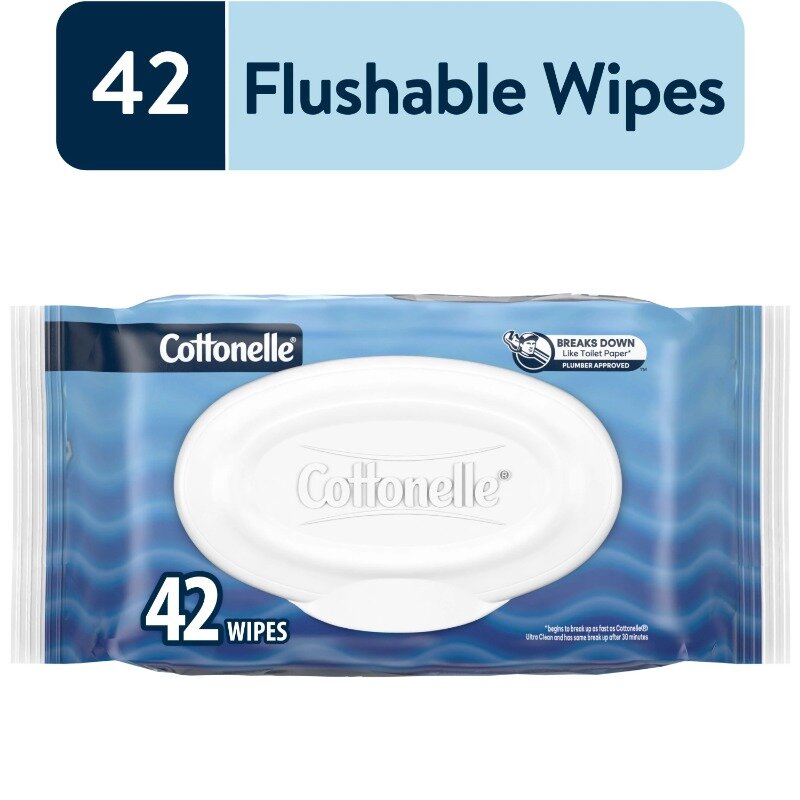 Cottonelle-toallitas flexibles Ultra frescas, 1 paquete con tapa