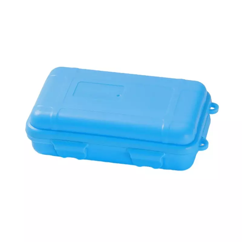 Pequeno hermético plástico Tool Box, adequado para viagens ao ar livre, Camping, pesca, acessórios de armazenamento, 135x80x40mm, 1Pc
