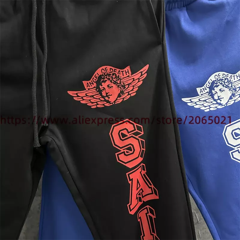 Спортивные штаны Saint, мужские и женские штаны для бега с принтом ангелов