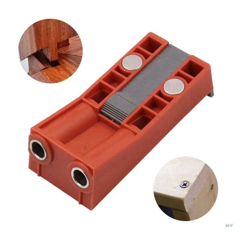 15° Punch Locator Angle Woodworking Tool Hole Screw Jig Positioner Drilling Kits Bit Jig Clamps for Woodworking