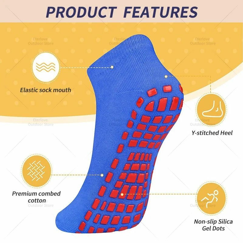 4 Pairs Yoga Pilates Women Socks For Adult/Child Comfortable Silicone Anti-Slip Cotton Socks Casual Athletic Indoor Ankle Socks