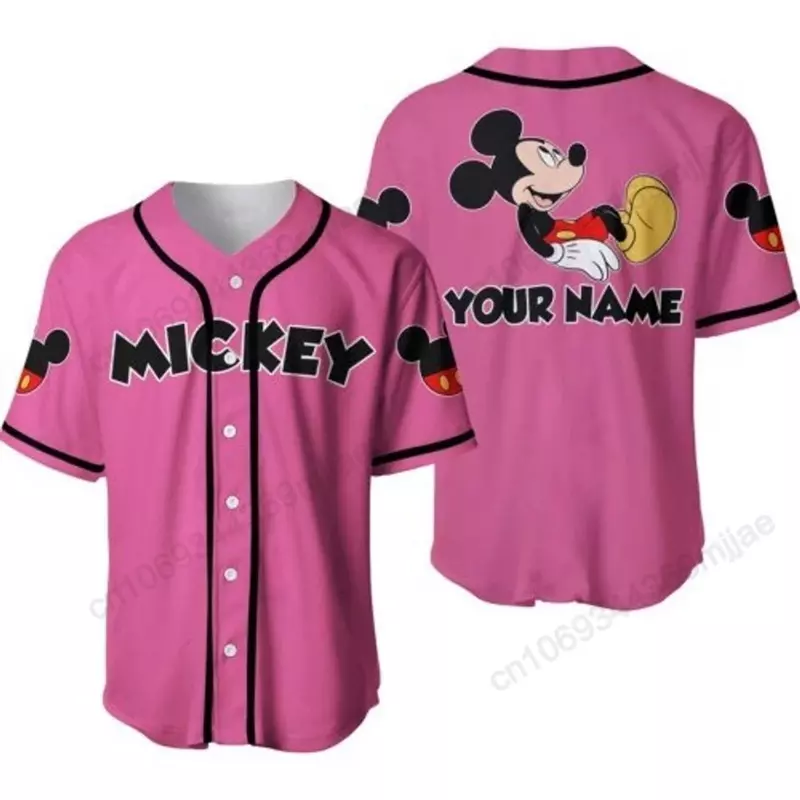 Camisa de Beisebol de Botão Feminino, Top Recortado de Botão Feminino, Camisas e Blusas Femininas, Camisetas Conforto, Moda Coreana, Y2K, 2023