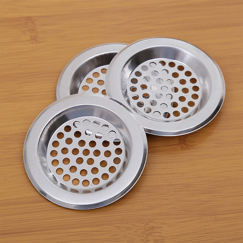 Gorące okrągłe filtry ze stali nierdzewnej umywalka do łazienki odpływ prysznicowy osłona filtra wyłapywacz włosów akcesoria łazienkowe