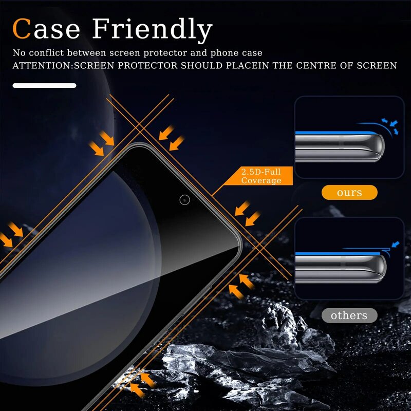 Proteggi schermo Anti spia per Galaxy S23 FE Samsung, custodia in vetro temperato Privacy Peep Scratch 9H amichevole spedizione veloce gratuita