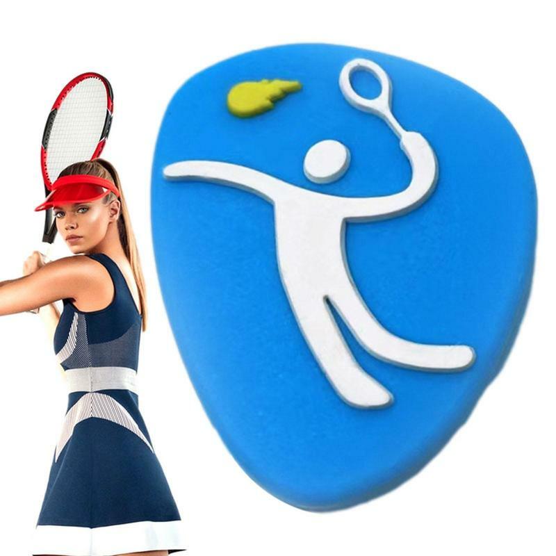 Raket tenis silikon pelindung, peredam getaran, peredam tenis, aksesoris tenis